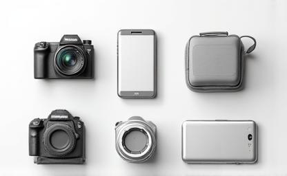 Camera and digital devices, illustrating digital storytelling